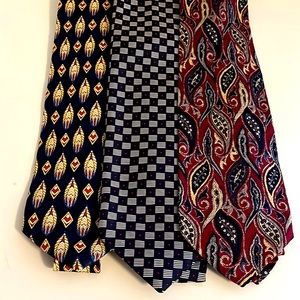 Robert Talbott Lot of 3 Men’s Silk Ties Excellent Condition